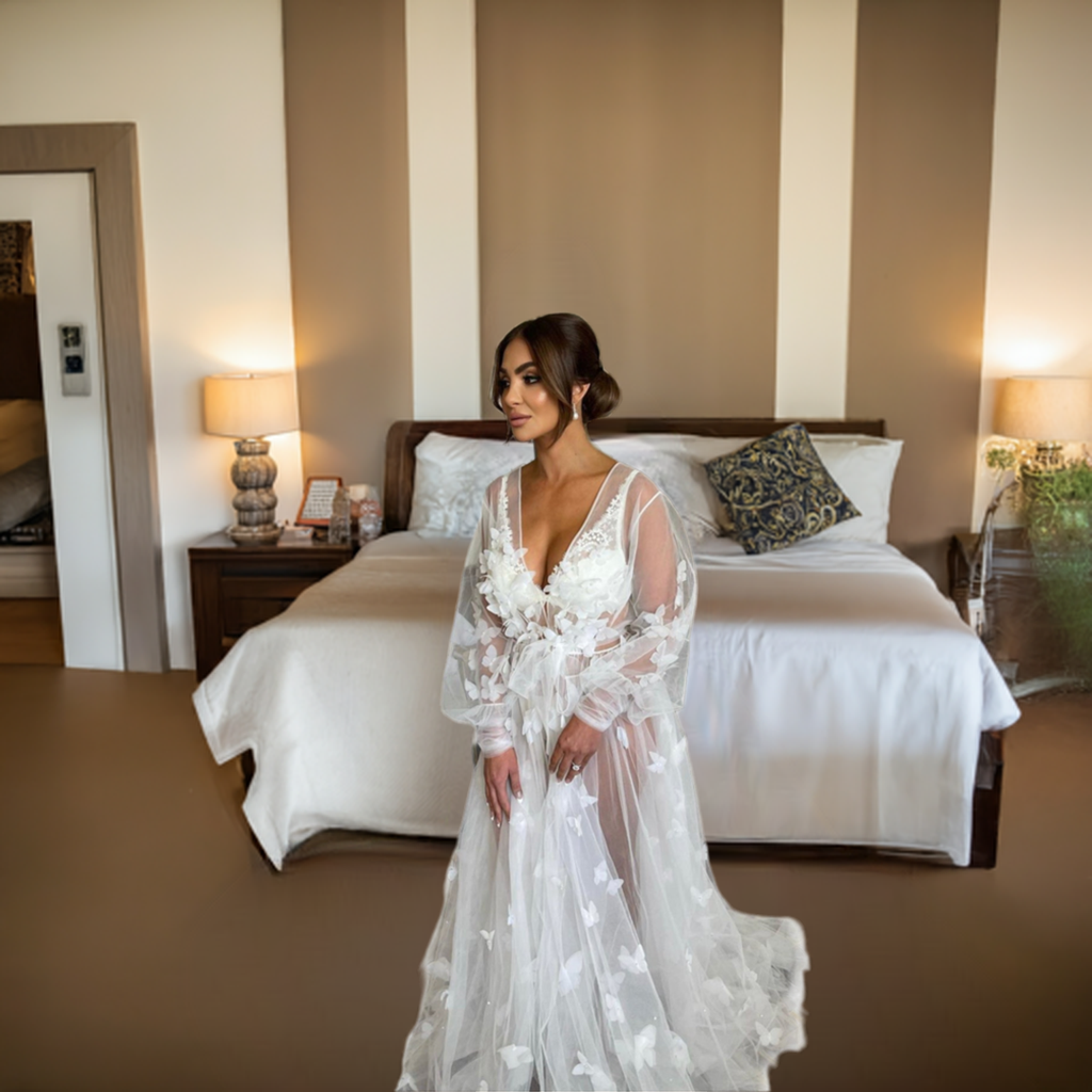 Adel Bridal Robe | Elegant Wedding Prep