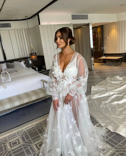 Adel Tulle Bridal Robe for Luxury Wedding Moments - Inna Elsie