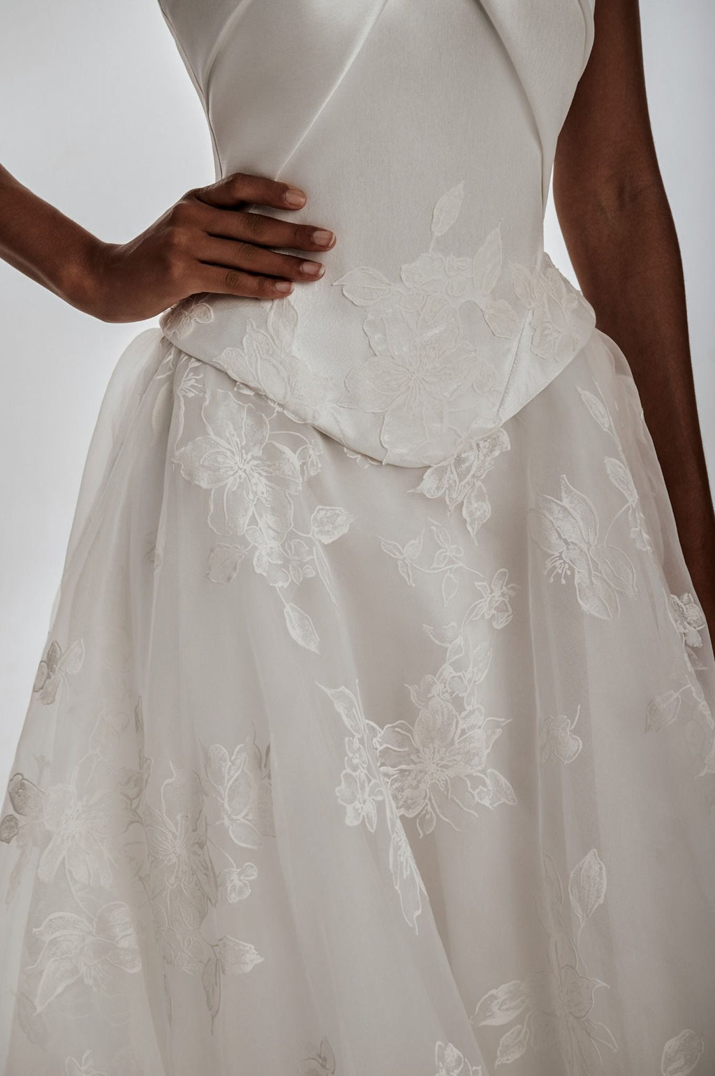 STEFANIA Off-Shoulder Corset Ball Gown