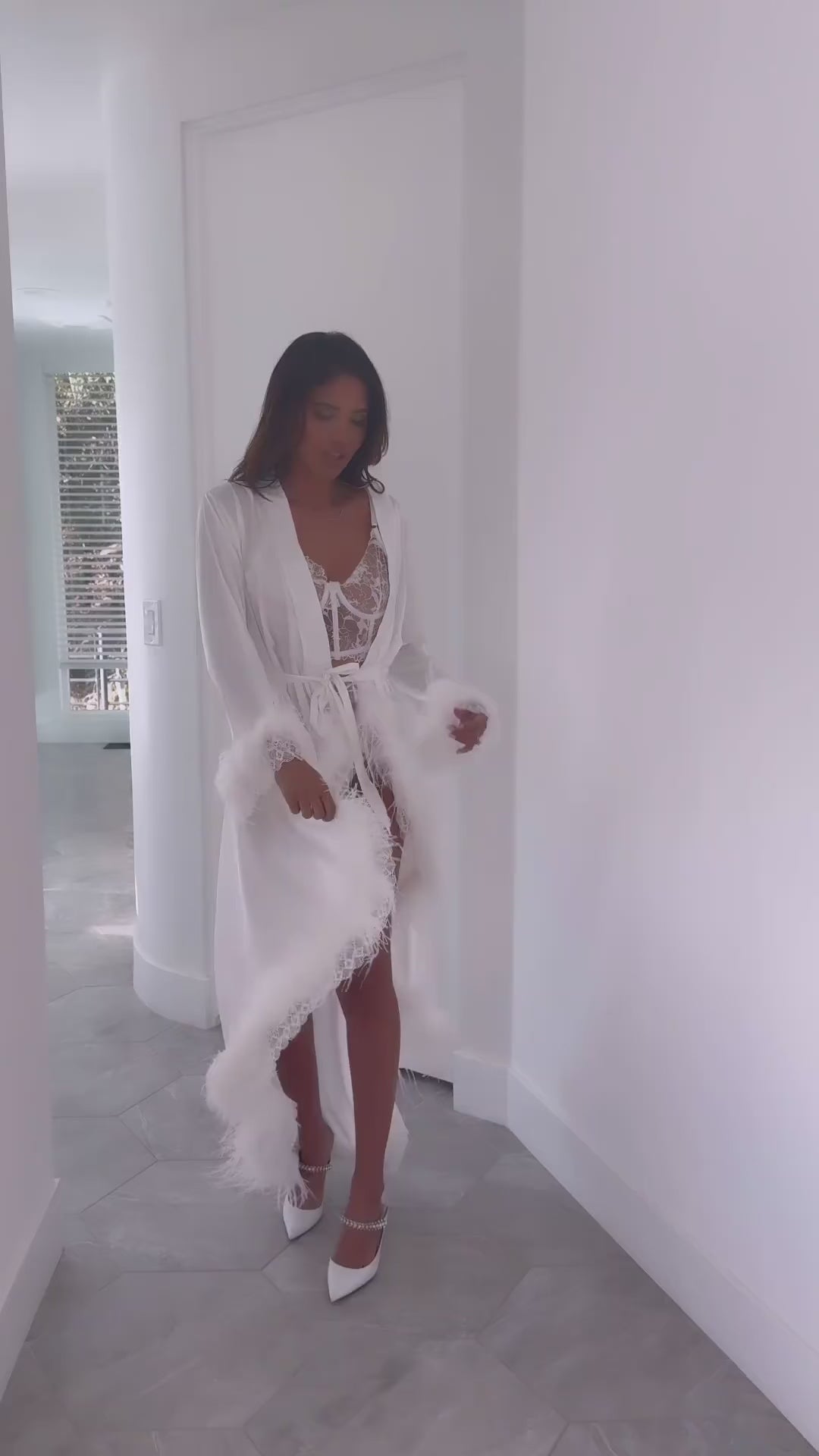 bridal robe