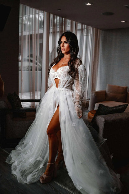 Luxury Bruna Shiny Bridal Robe