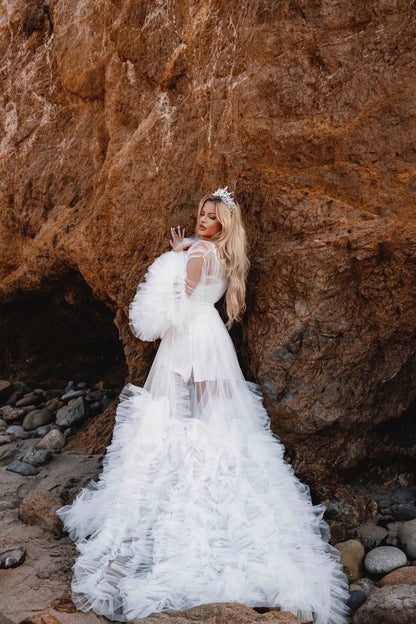 Luxury Kelsey Tulle Bridal Robe